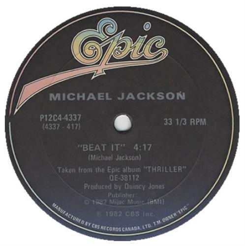 Michael Jackson Beat It Canadian Promo 12